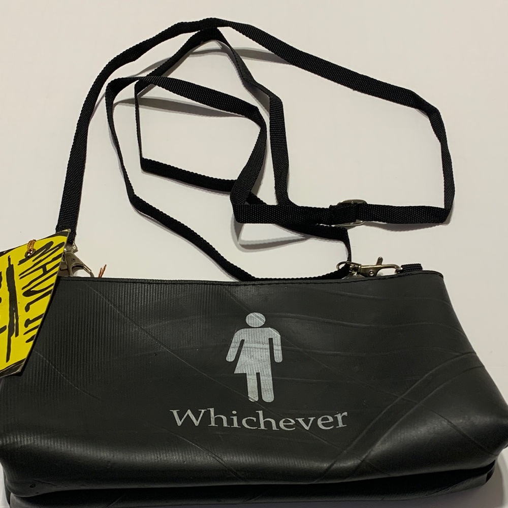 Made in BARRIO Black Crossbody Bag with Strap (Unisex)